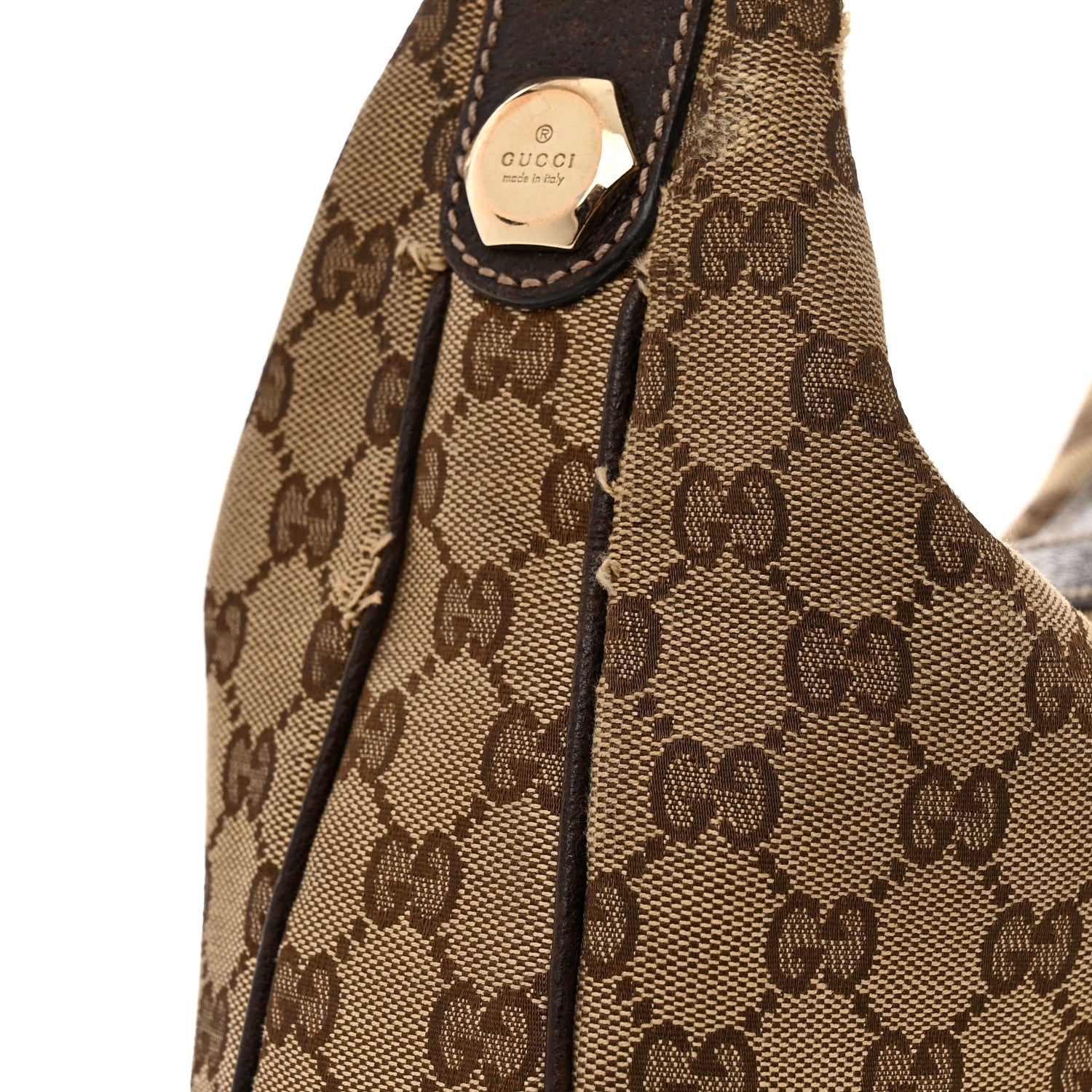 Gucci GG Monogram Medium Charmy Hobo Dark Brown 14 of 21