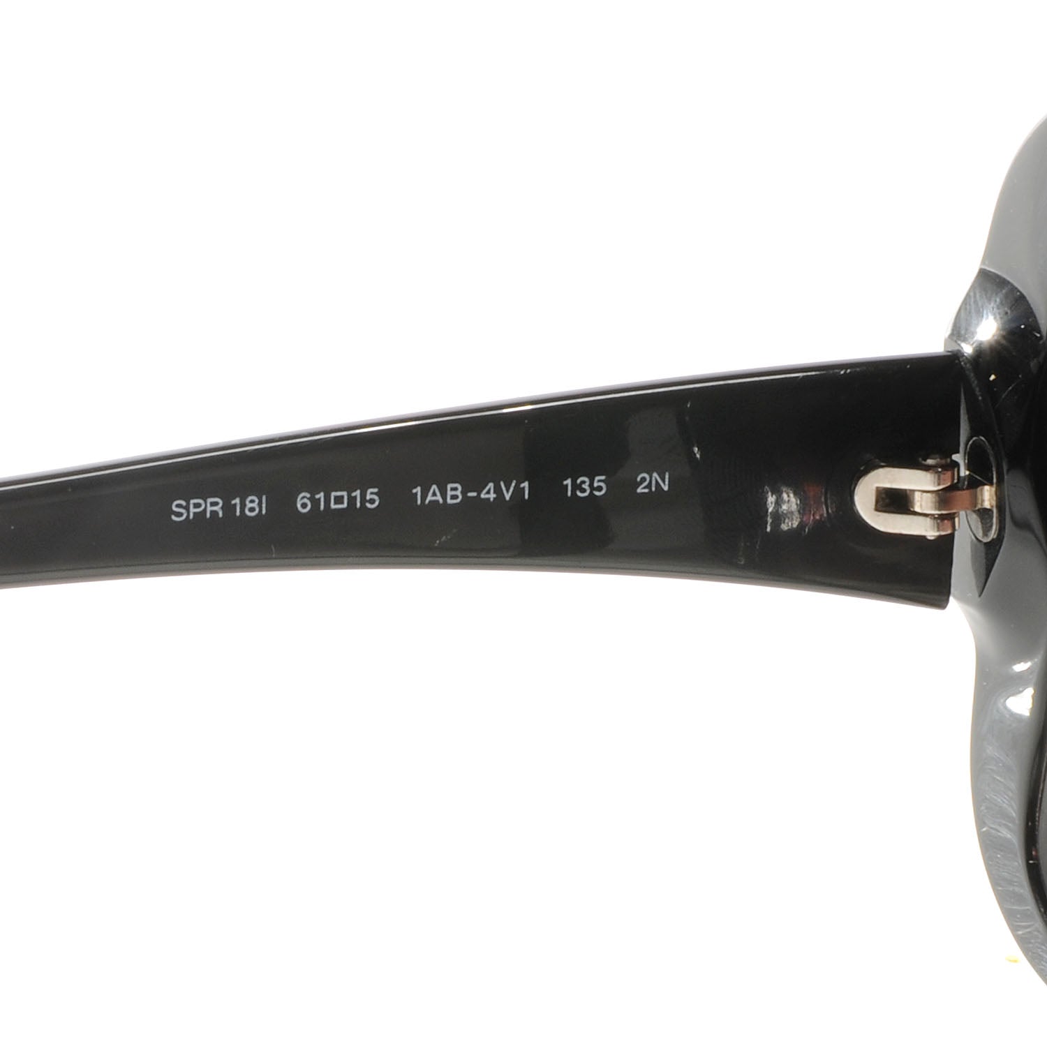 Prada Butterfly Frame Sunglasses SPR 18I Black 4 of 5