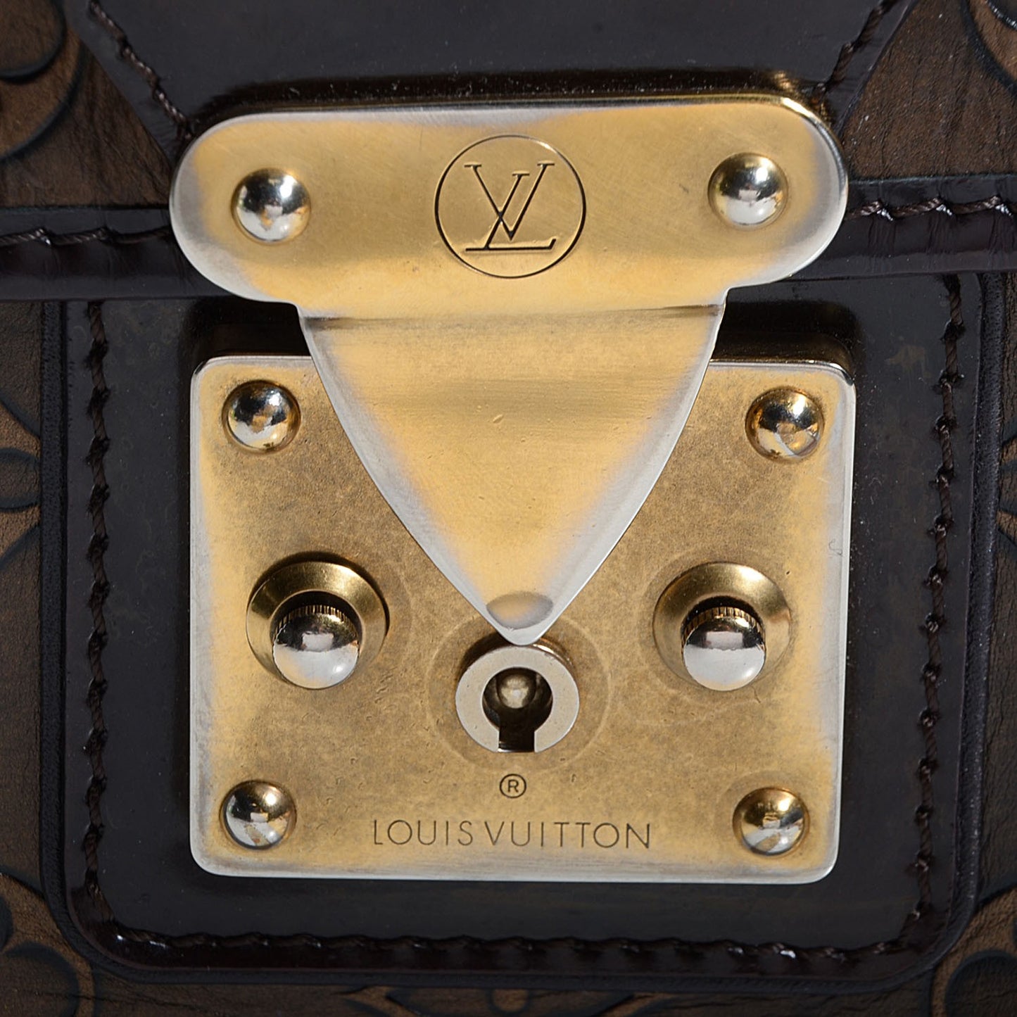 Monogram Embossed Sergent PM Bronze