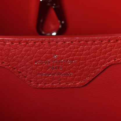 Louis Vuitton Taurillon Capucines BB Rubis 8 of 14