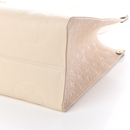 Louis Vuitton Empreinte Monogram Giant Onthego GM Creme 9 of 9