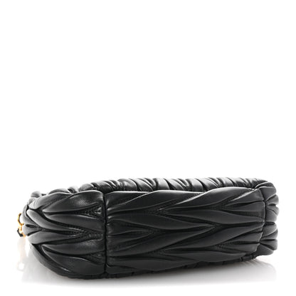 Miu Miu Nappa Matelasse Small Wander Hobo Black 4 of 10