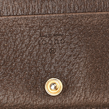 Gucci GG Supreme Monogram Web Ophidia Card Case Beige New Acero 7 of 9