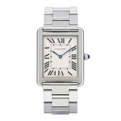 Cartier Stainless Steel 27mm Tank Solo Quartz Watch 1 of 5