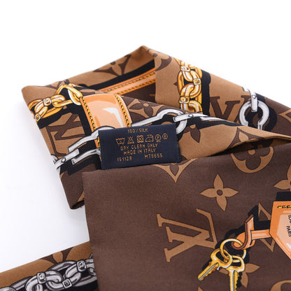Louis Vuitton Silk Monogram Confidential Bandeau Brown 5 of 5