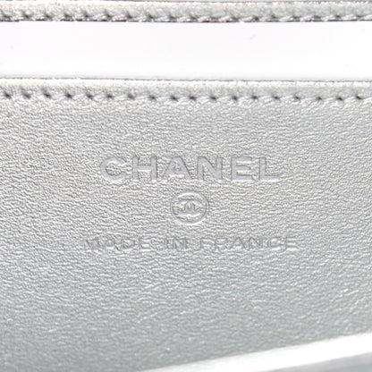 Chanel Metallic Gradient Calfskin Quilted Camera Case Blue Yellow Purple 6 of 10