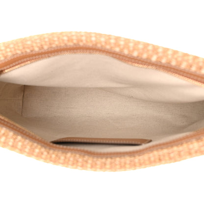 Burberry Raffia TB Duncan Pouch Natural Beige 5 of 9