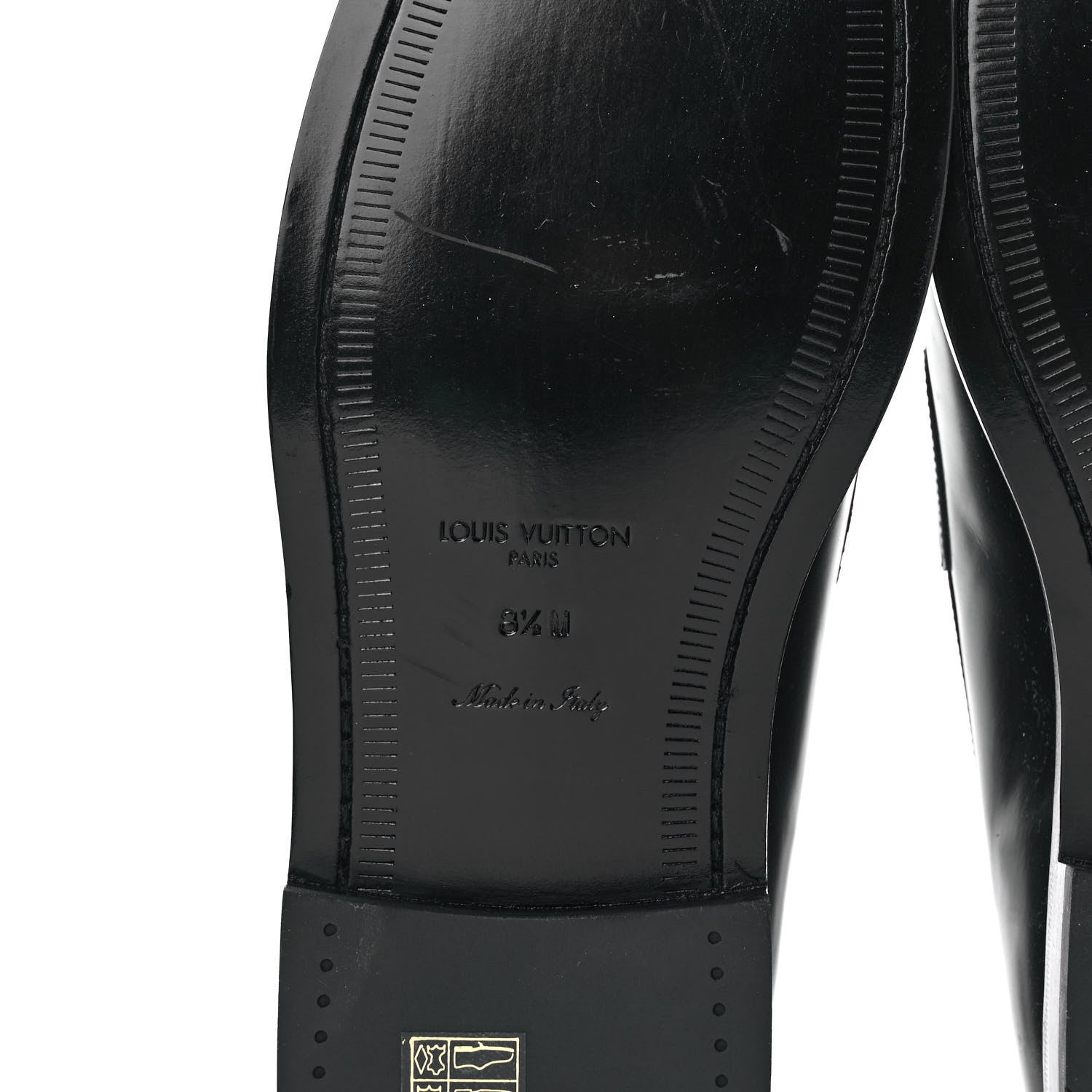 Louis Vuitton Calfskin Mens Loafers 8.5 Black 6 of 8