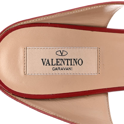 Valentino Garavani Nappa Rockstud Strap Pumps 38.5 Red 7 of 9