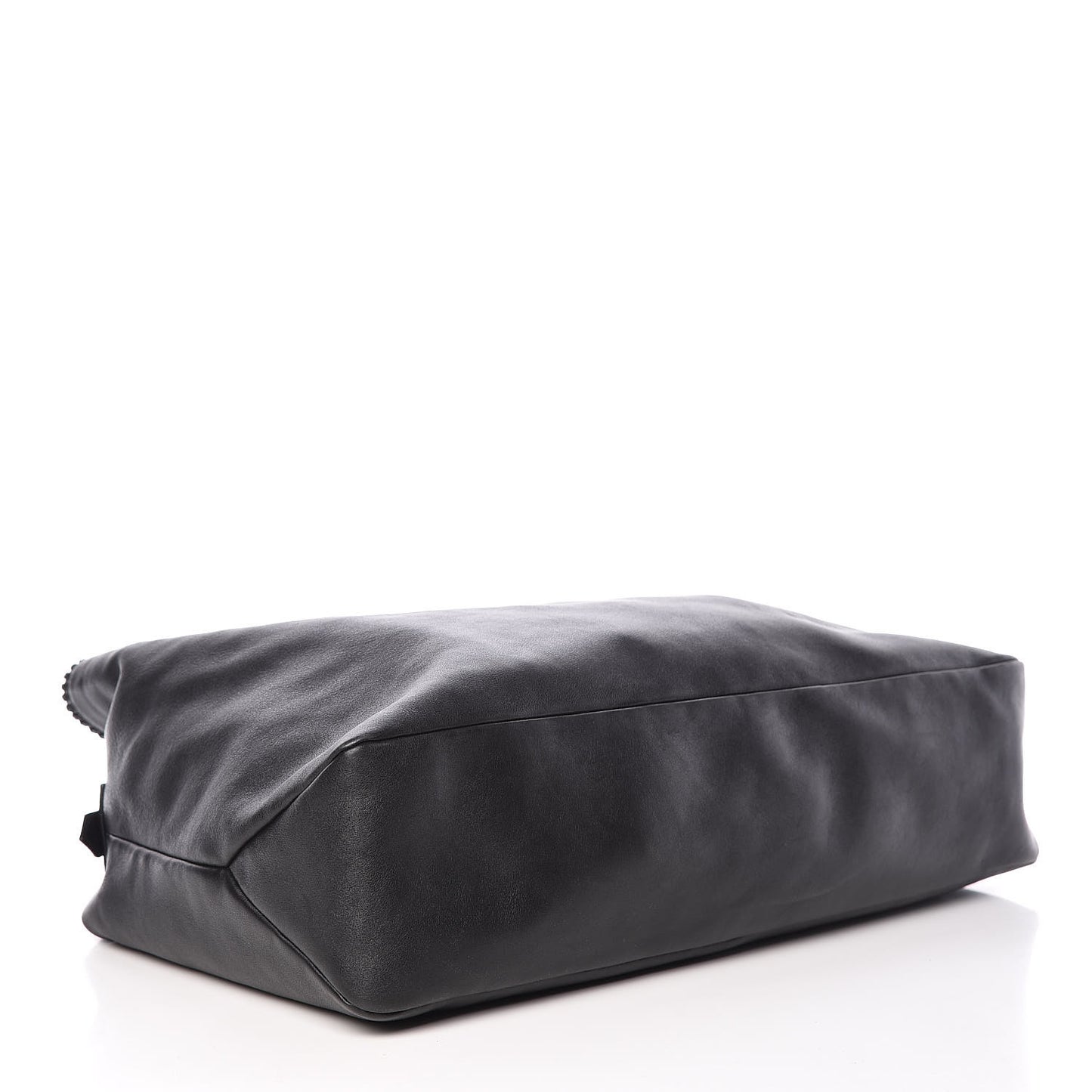 Calfskin Large Horsebit Chain Hobo Black