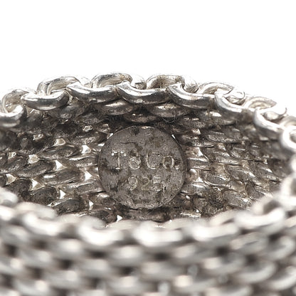 Tiffany Sterling Silver Somerset Mesh Ring 52 6 4 of 4