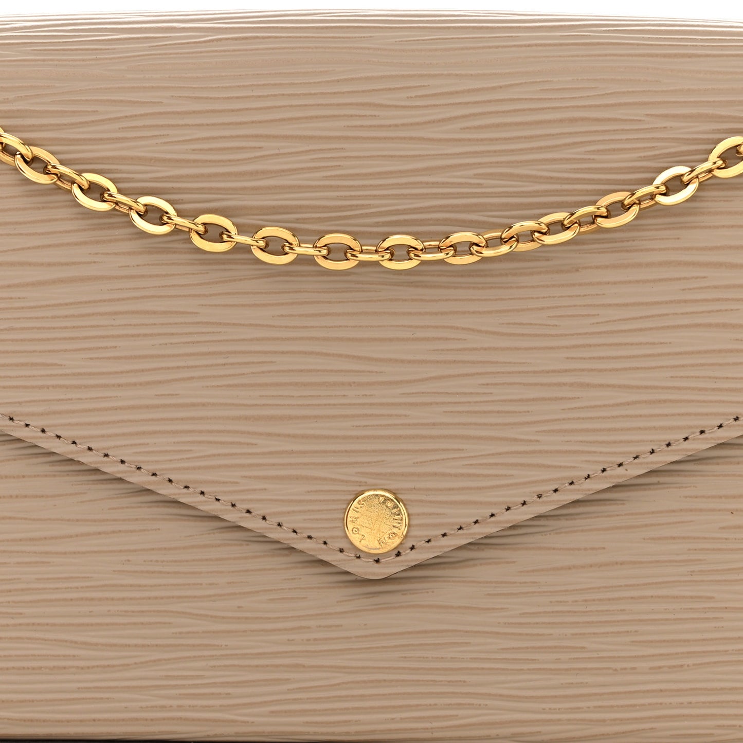 Epi Felicie Pochette Chain Wallet Galet
