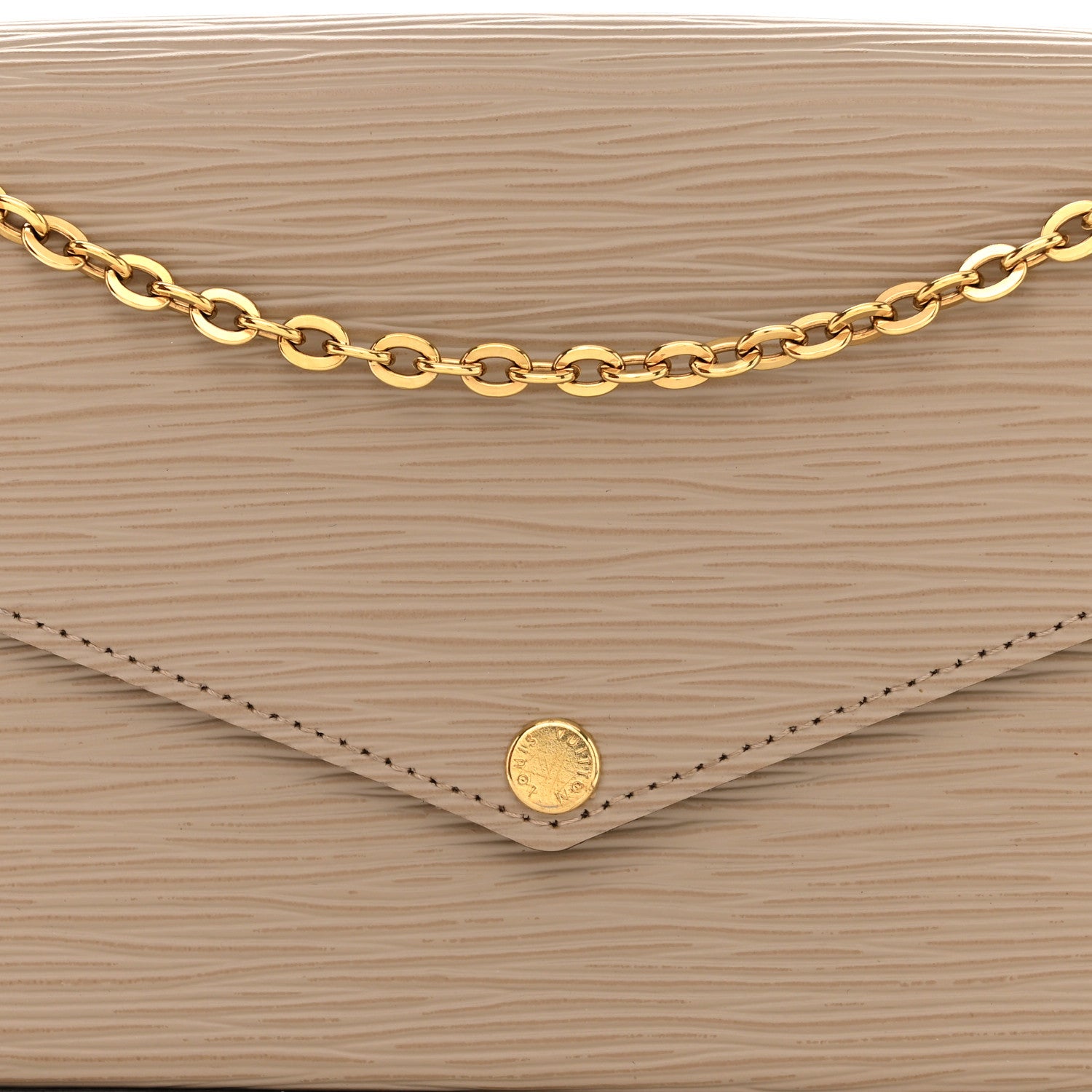 Louis Vuitton Epi Felicie Pochette Chain Wallet Galet 11 of 15