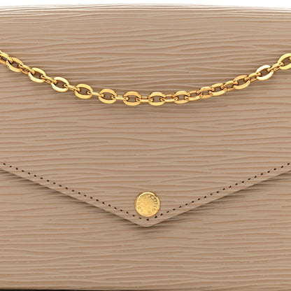 Louis Vuitton Epi Felicie Pochette Chain Wallet Galet 11 of 15