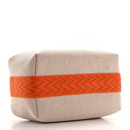 Hermes Canvas Small Bride-A-Brac Pouch Natural Orange 4 of 6