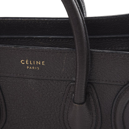 Celine Drummed Calfskin Nano Luggage Brown 16 of 20