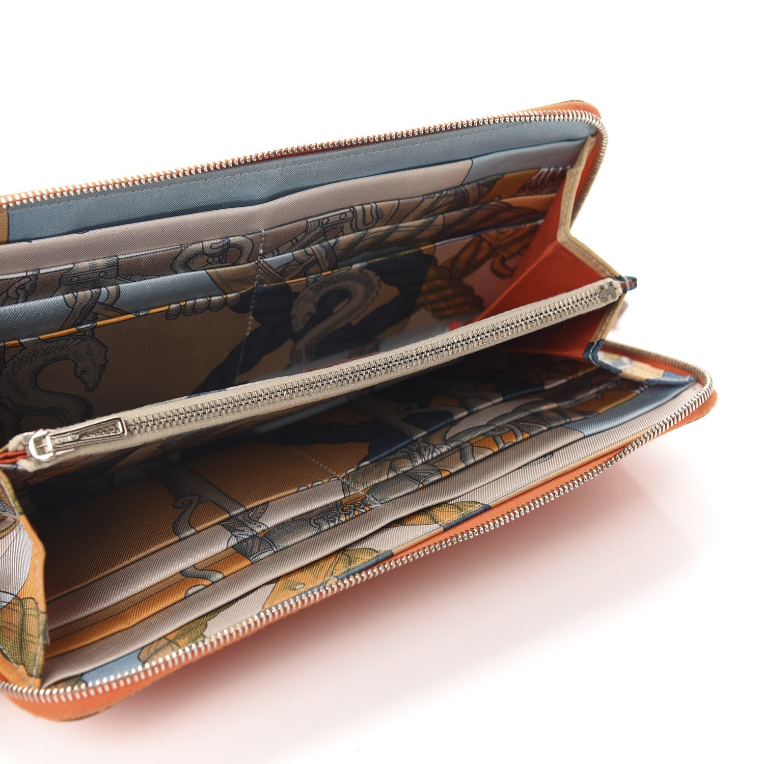 Hermes Epsom Silk'in Wallet Feu 5 of 7