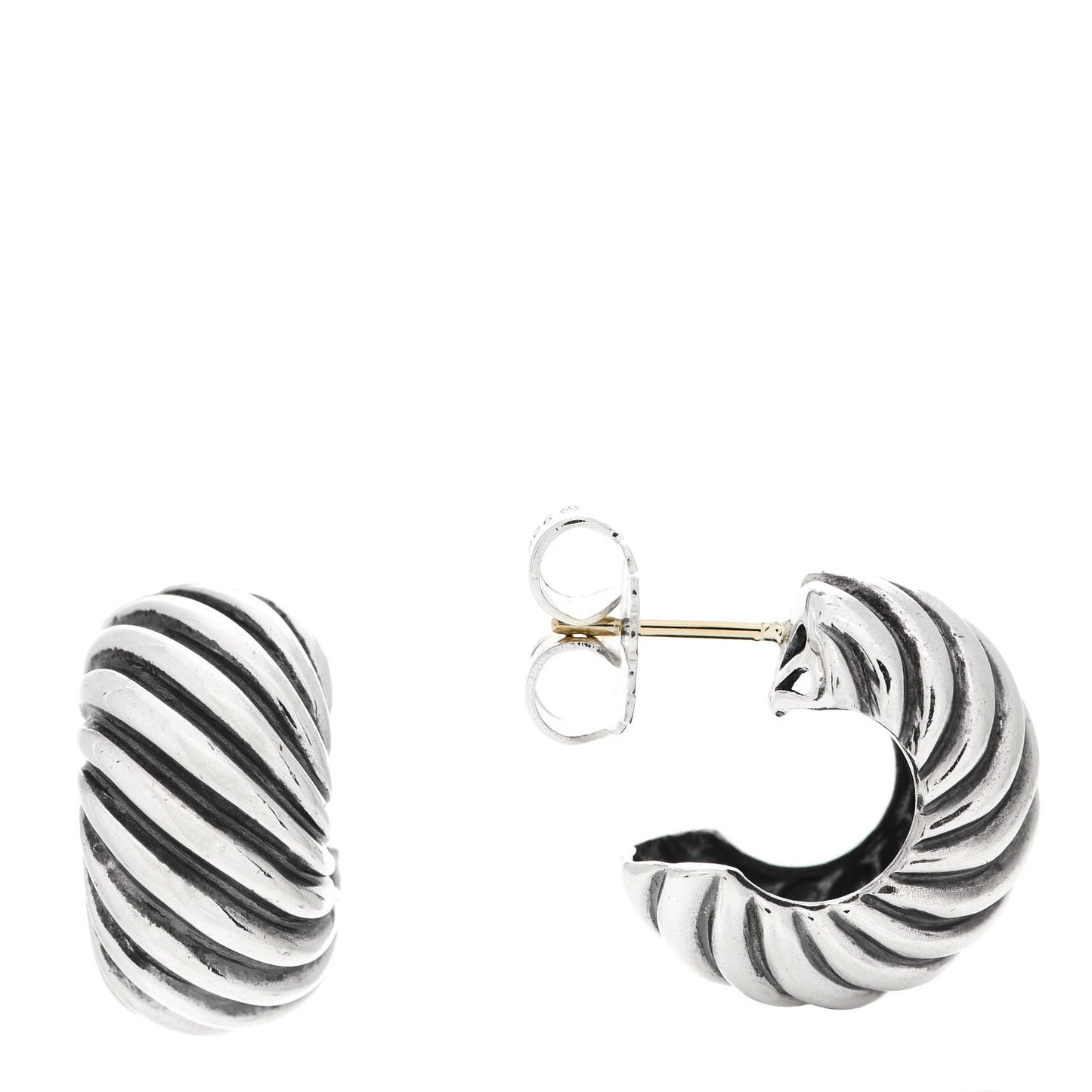 Sterling Silver Cable Classics Hoop Earrings