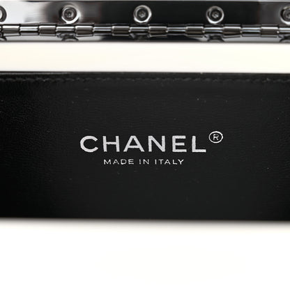 Chanel Plexiglass Plexi Coco Bag Black White 6 of 11