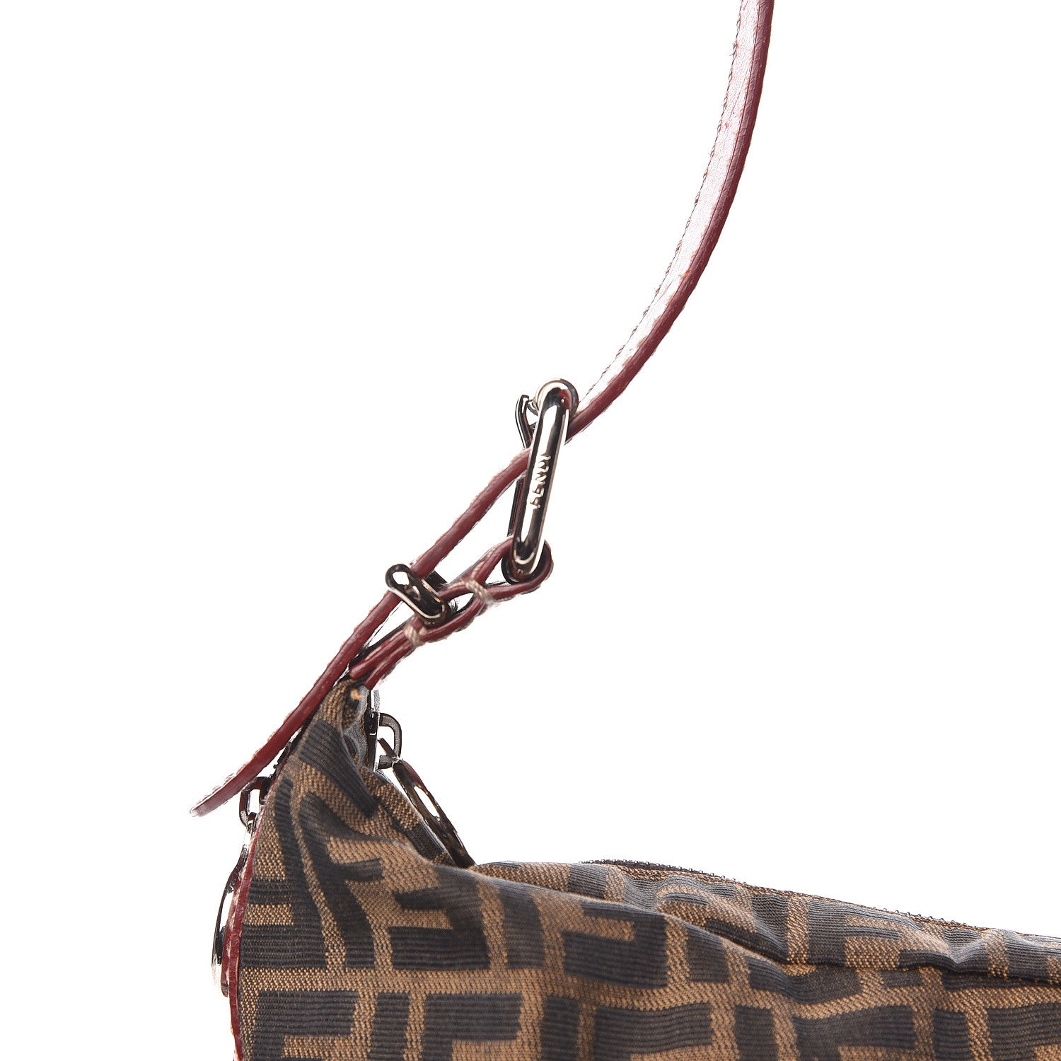 Fendi Zucca Shoulder Bag Red 15 of 15
