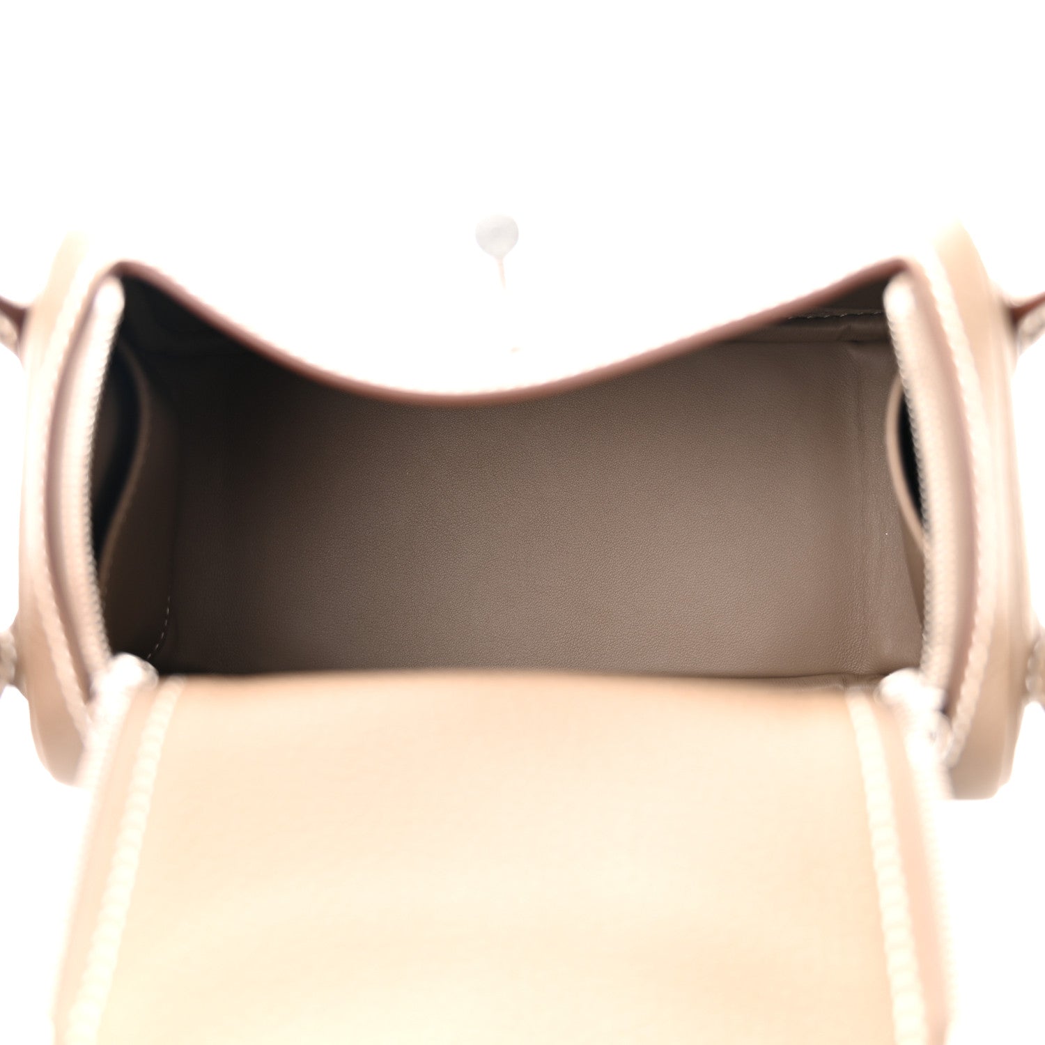 Hermes Taurillon Clemence Mini Lindy 20 Etoupe 5 of 11