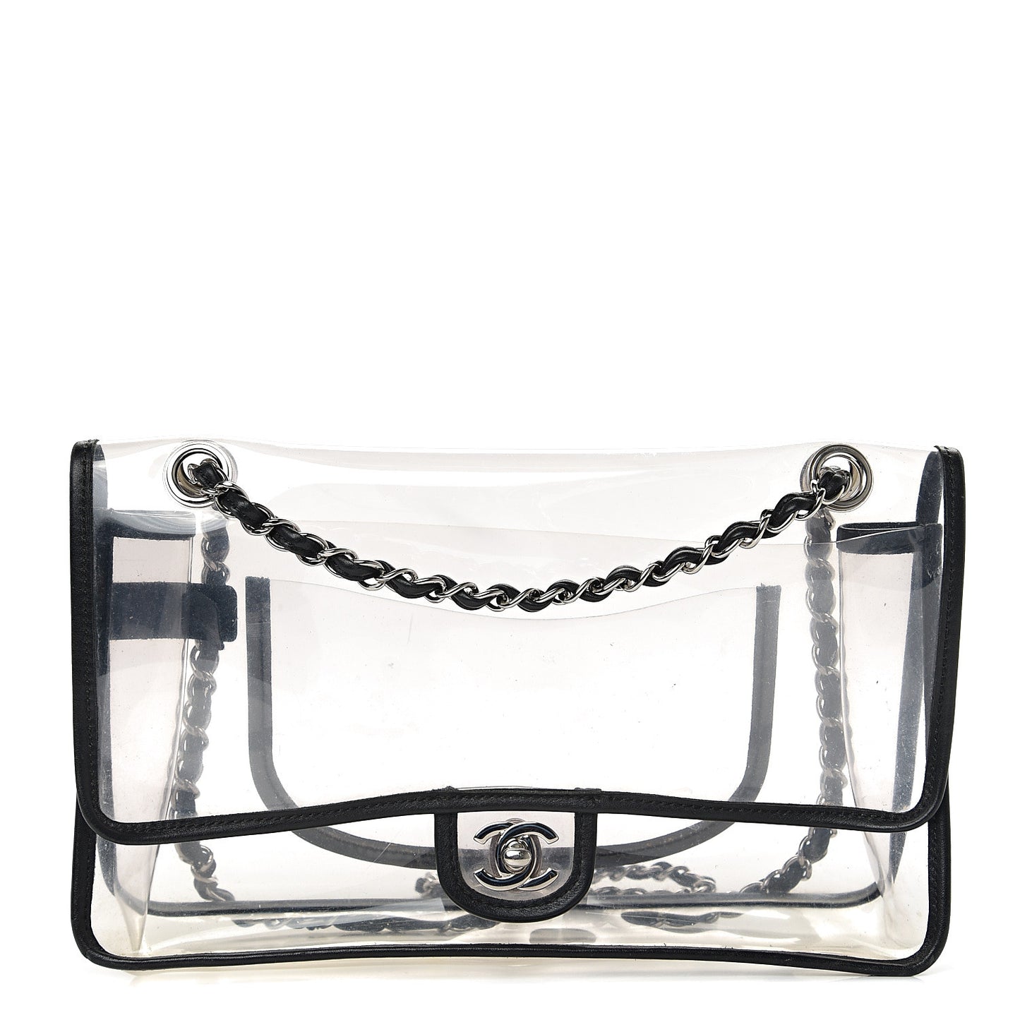 Lambskin Vinyl Large Naked Flap Black