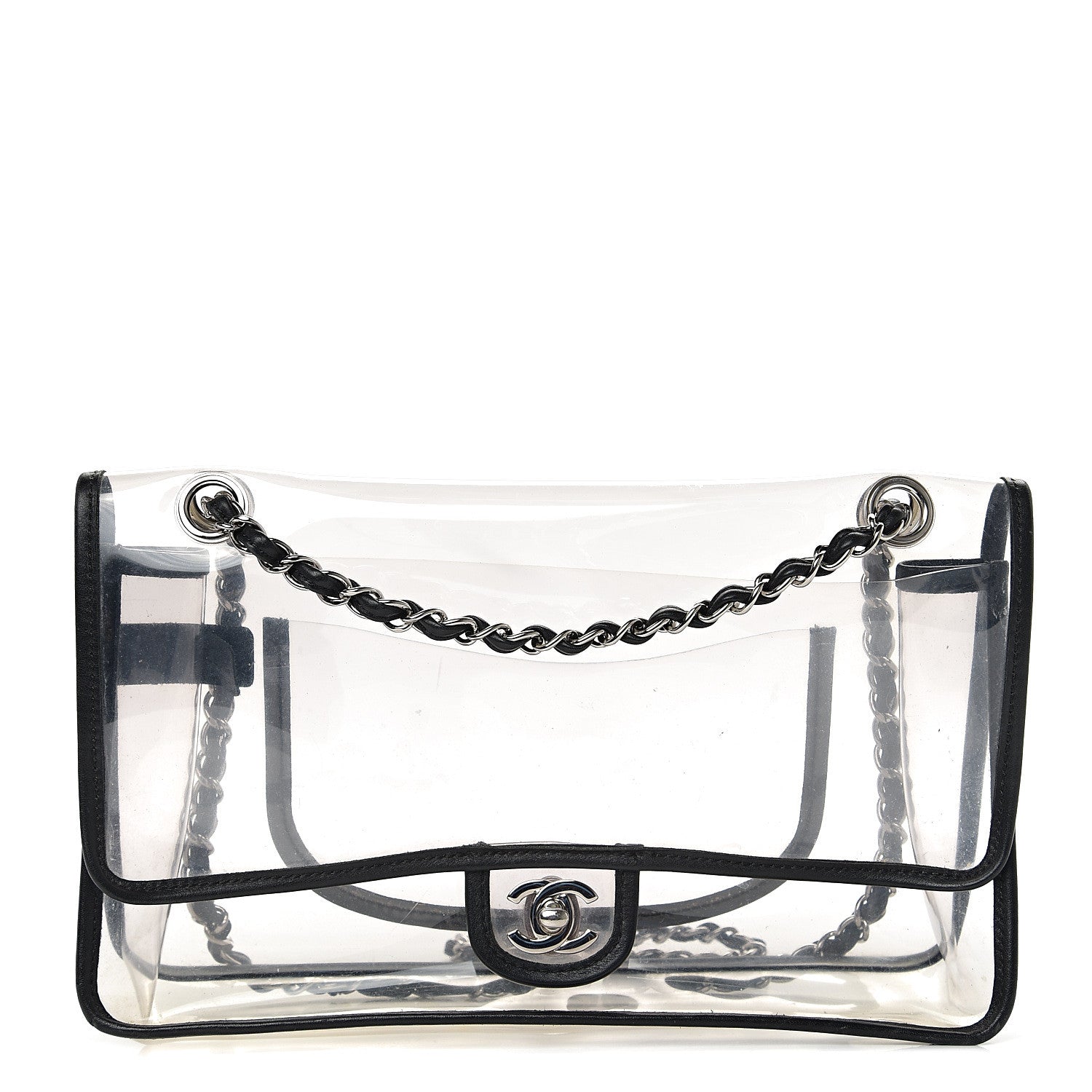 Chanel Lambskin Vinyl Large Naked Flap Black 1 of 10