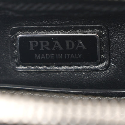 Prada Saffiano Travel Medium Brique Crossbody Bag Black 6 of 10