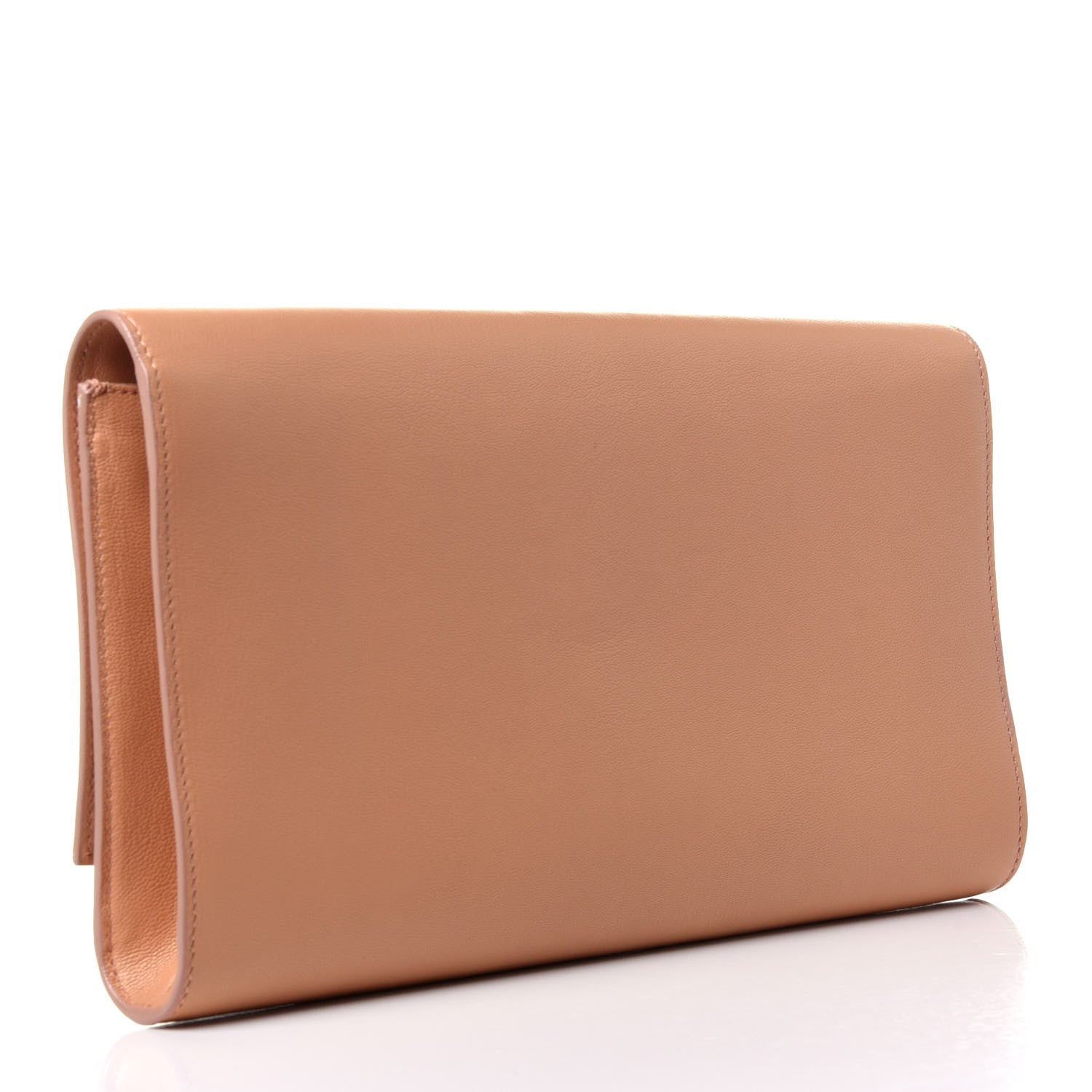 Saint Laurent Goatskin Monogram Large Belle De Jour Clutch Nude 3 of 10