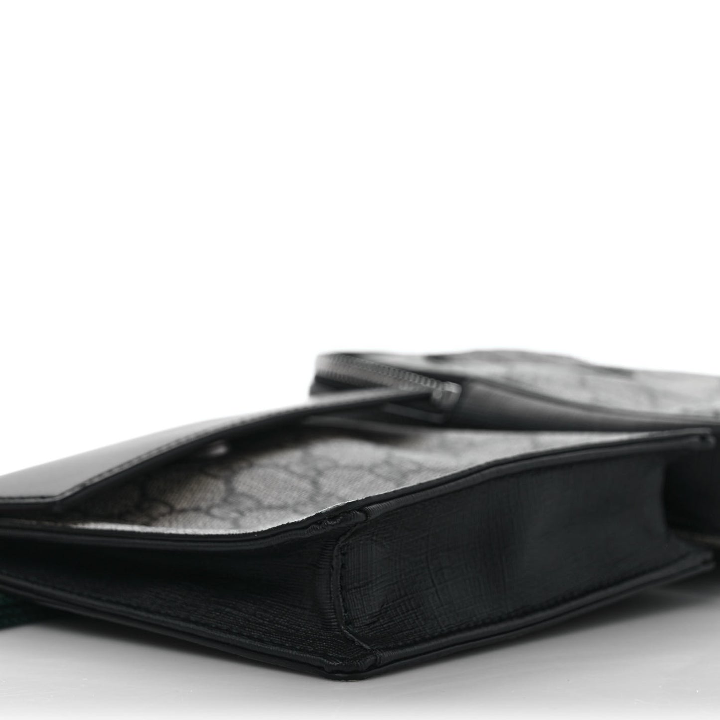 GG Supreme Monogram Web Belt Bag Black