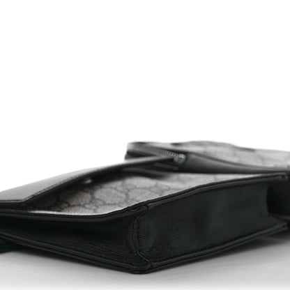 Gucci GG Supreme Monogram Web Belt Bag Black 7 of 9