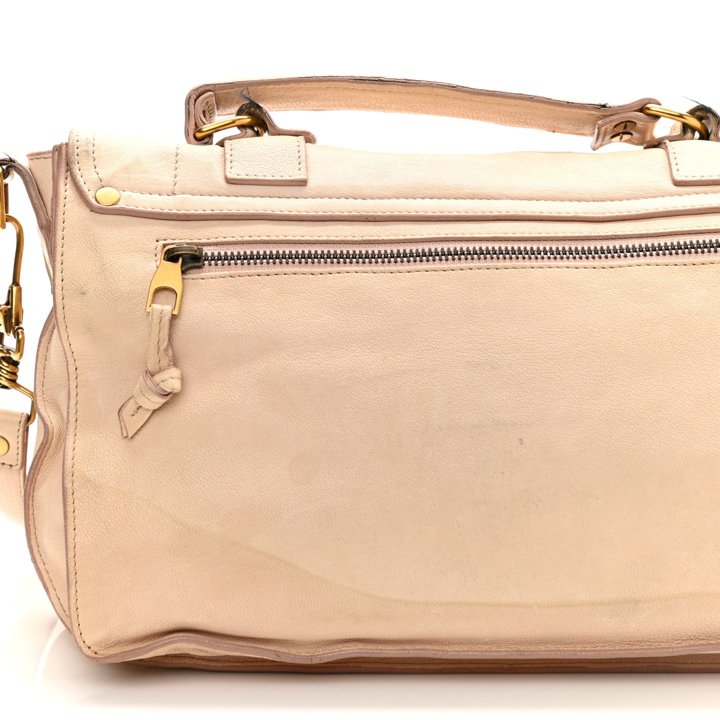 Lambskin Medium PS1 Satchel Clay