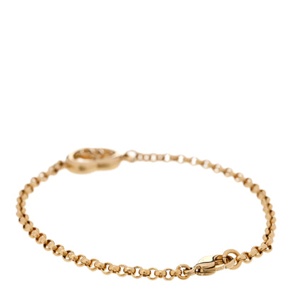 Christian Dior Metal Heart Chain Bracelet Gold 3 of 4