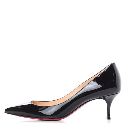 Christian Louboutin Patent Pigalle Follies 55 Pumps 36 Black 1 of 9