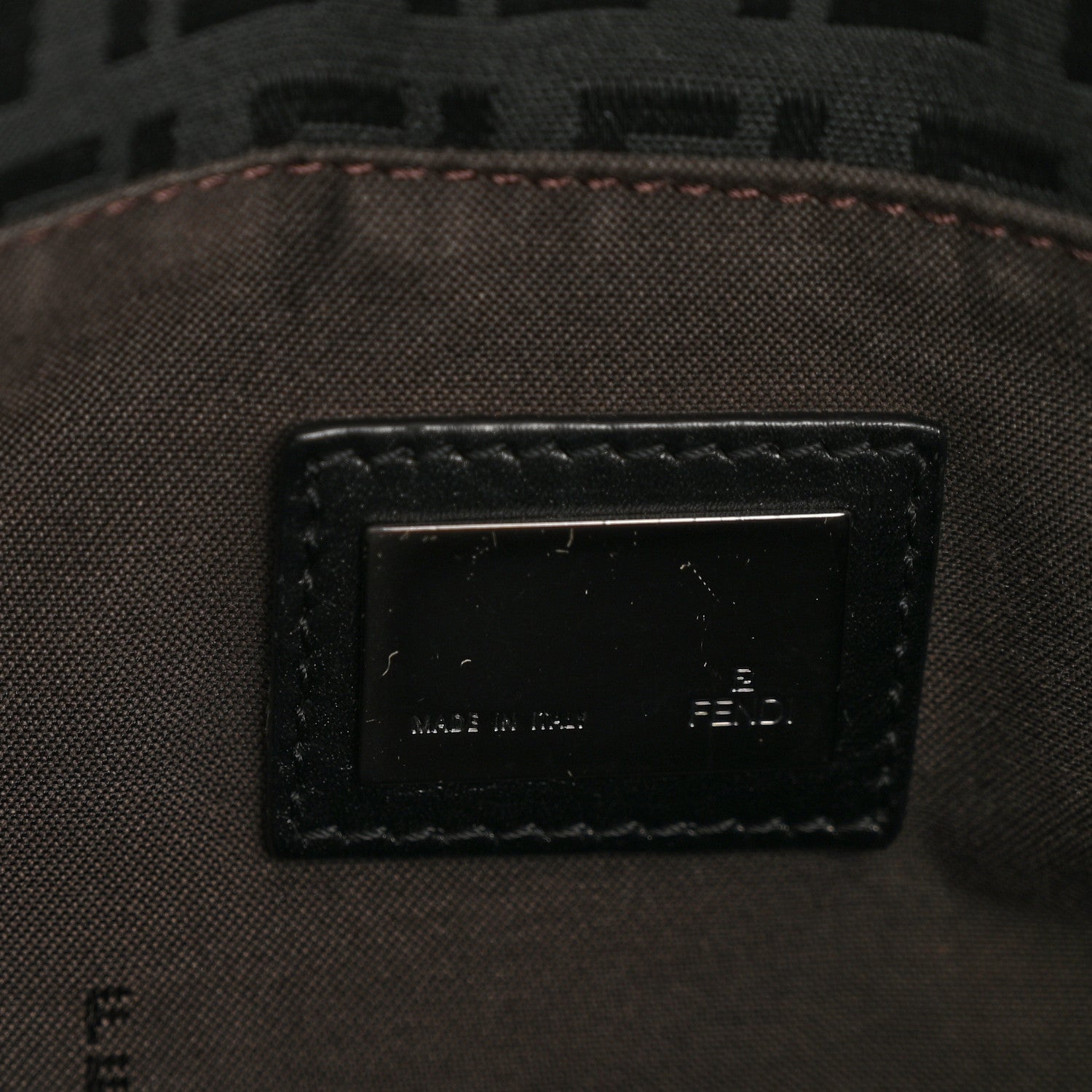 Fendi Zucchino Vitello Tote Black 6 of 14