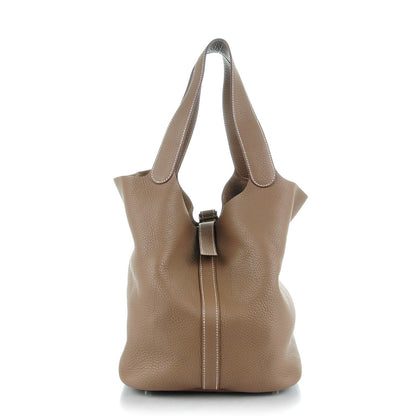 Hermes Taurillon Clemence Picotin 26 GM Etoupe 1 of 7