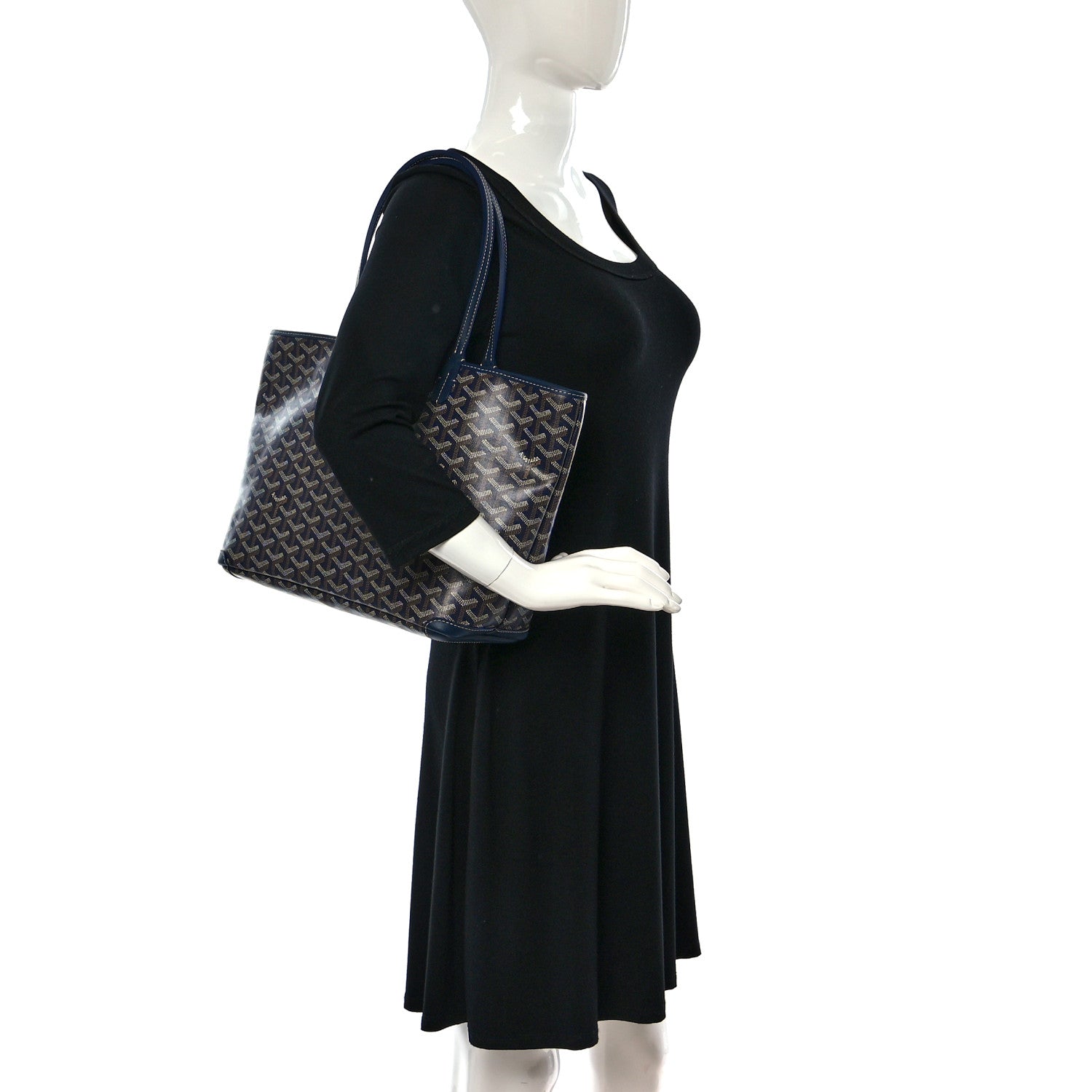 Goyard Goyardine Artois PM Navy 2 of 9