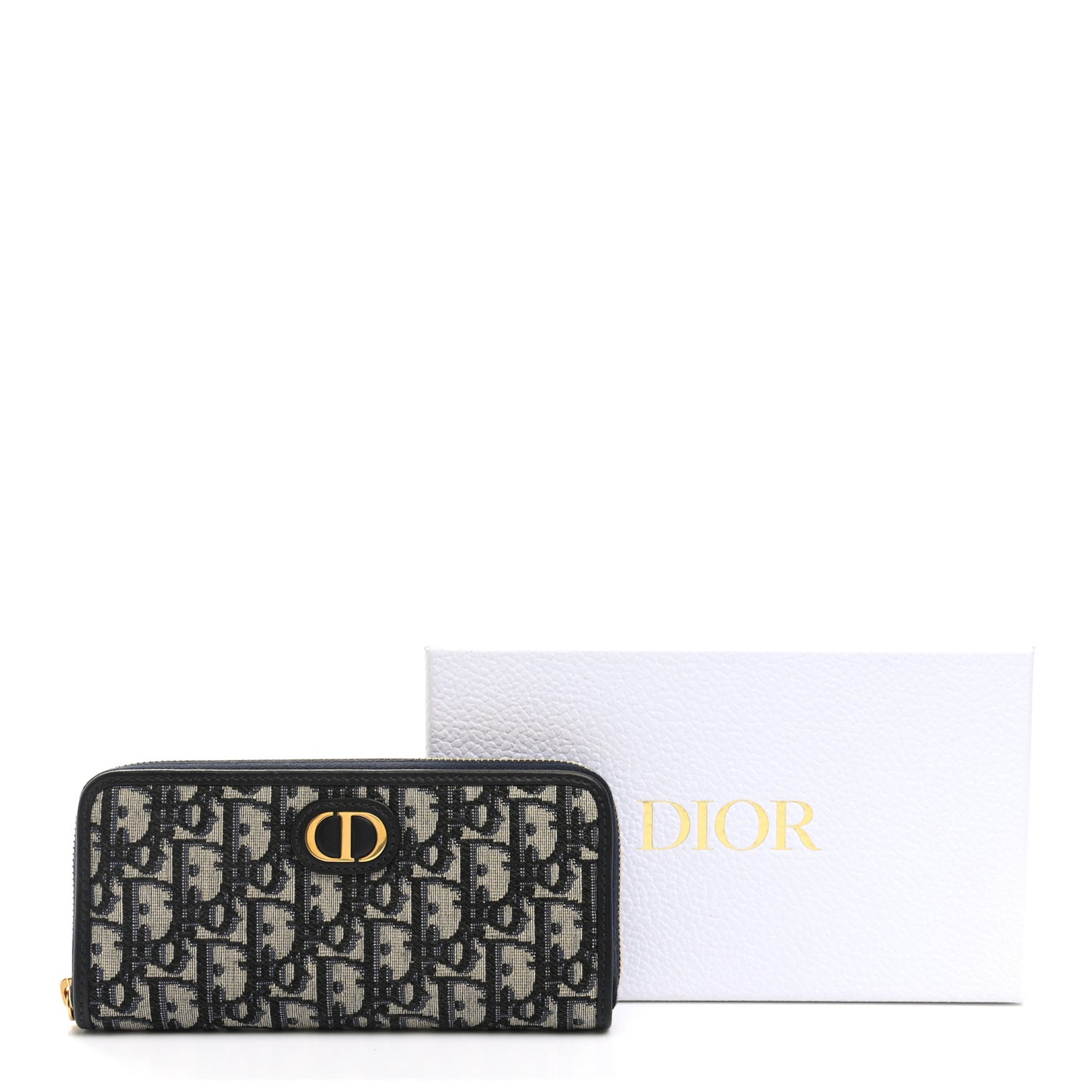 Oblique 30 Montaigne Zip Around Wallet Blue