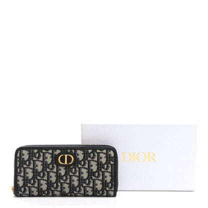 Christian Dior Oblique 30 Montaigne Zip Around Wallet Blue 10 of 10