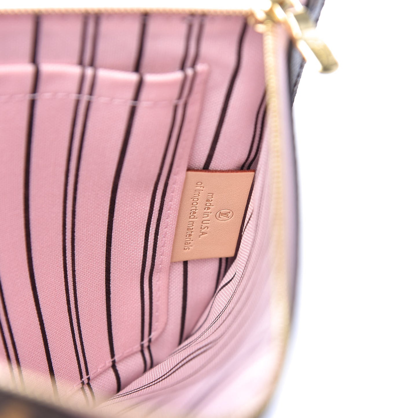 Monogram Neverfull MM GM Pochette Rose Ballerine