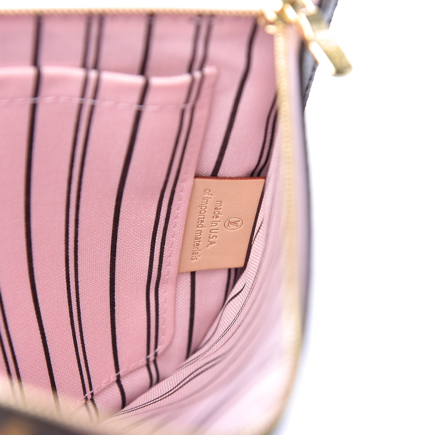 Louis Vuitton Monogram Neverfull MM GM Pochette Rose Ballerine 13 of 16