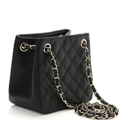 Chanel Caviar Quilted Mini Bucket Bag Black 3 of 11