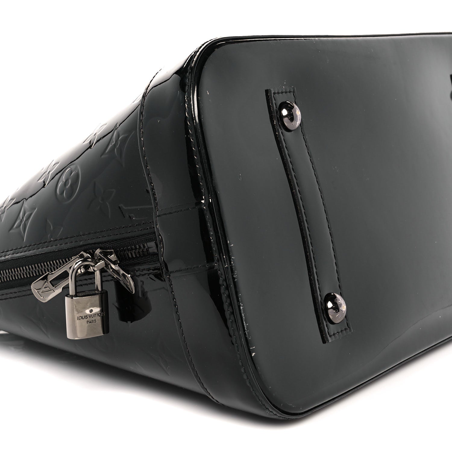 Louis Vuitton Vernis Alma GM Noir Magnetique 7 of 10