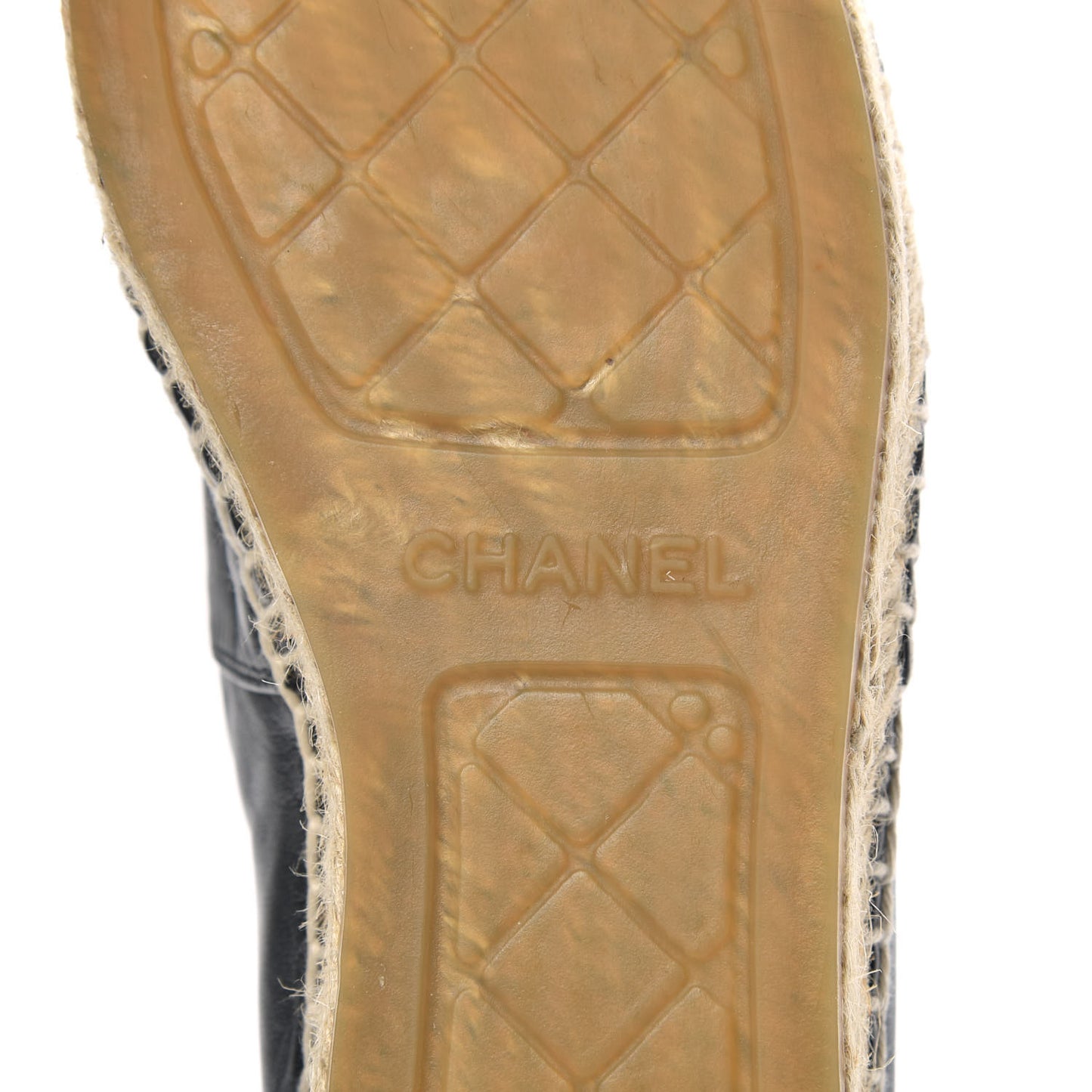 Lambskin CC Espadrilles 38 Black