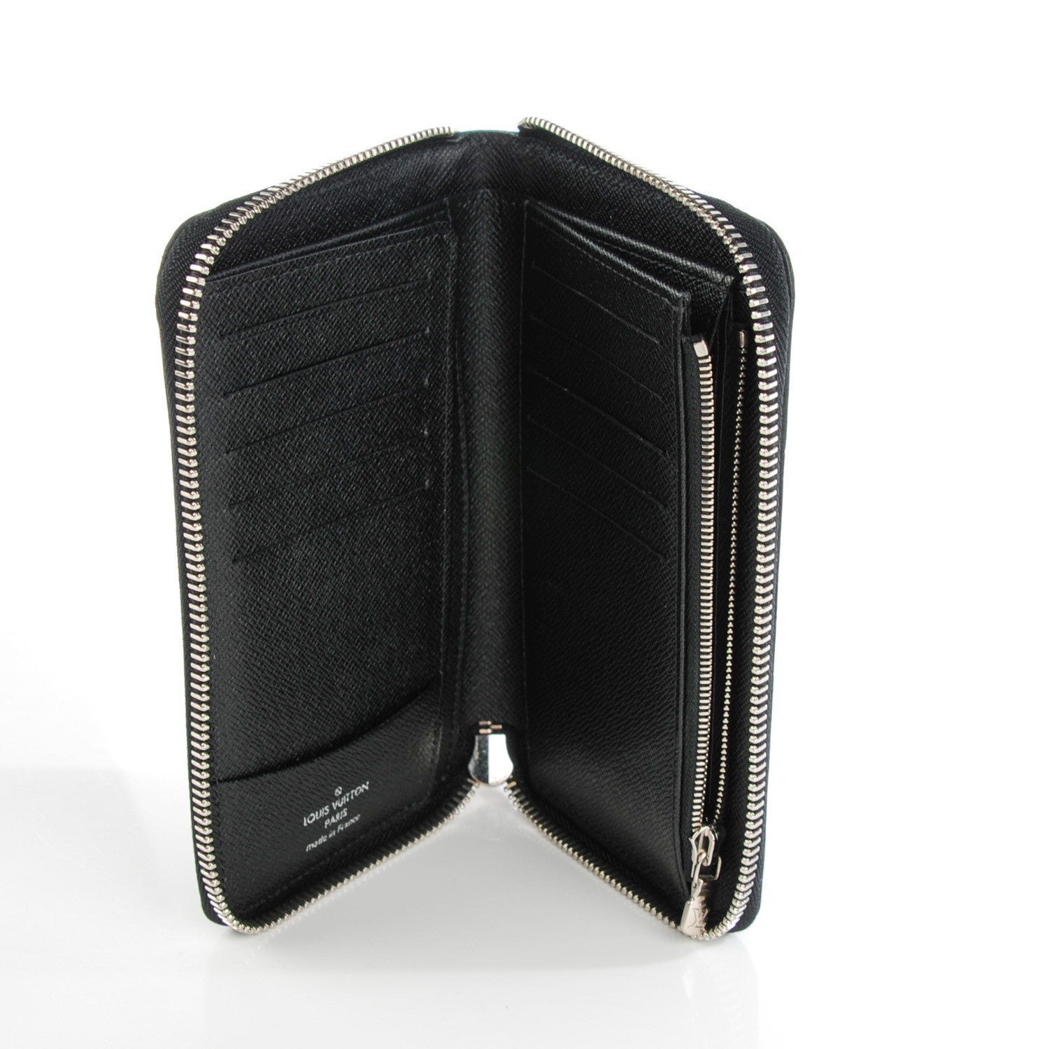 Louis Vuitton Epi Zippy Compact Wallet NM Black 5 of 7