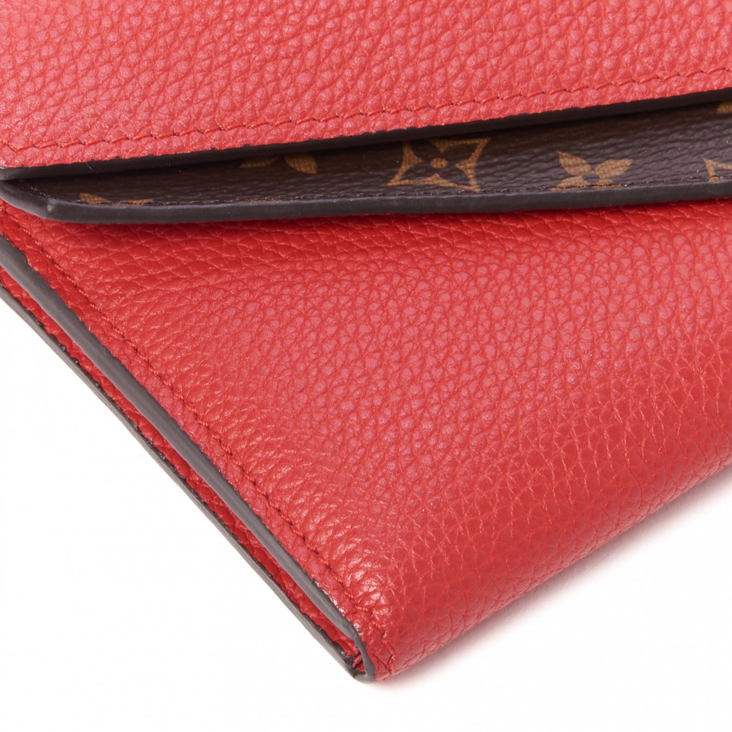 Louis Vuitton Calfskin Double V Wallet Rubis 5 of 8