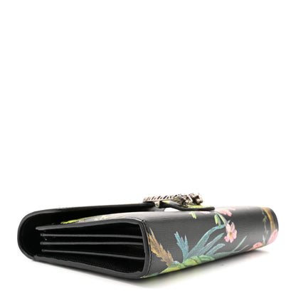 Gucci Calfskin Tropical Print Mini Dionysus Shoulder Bag Black Multi 3 of 11