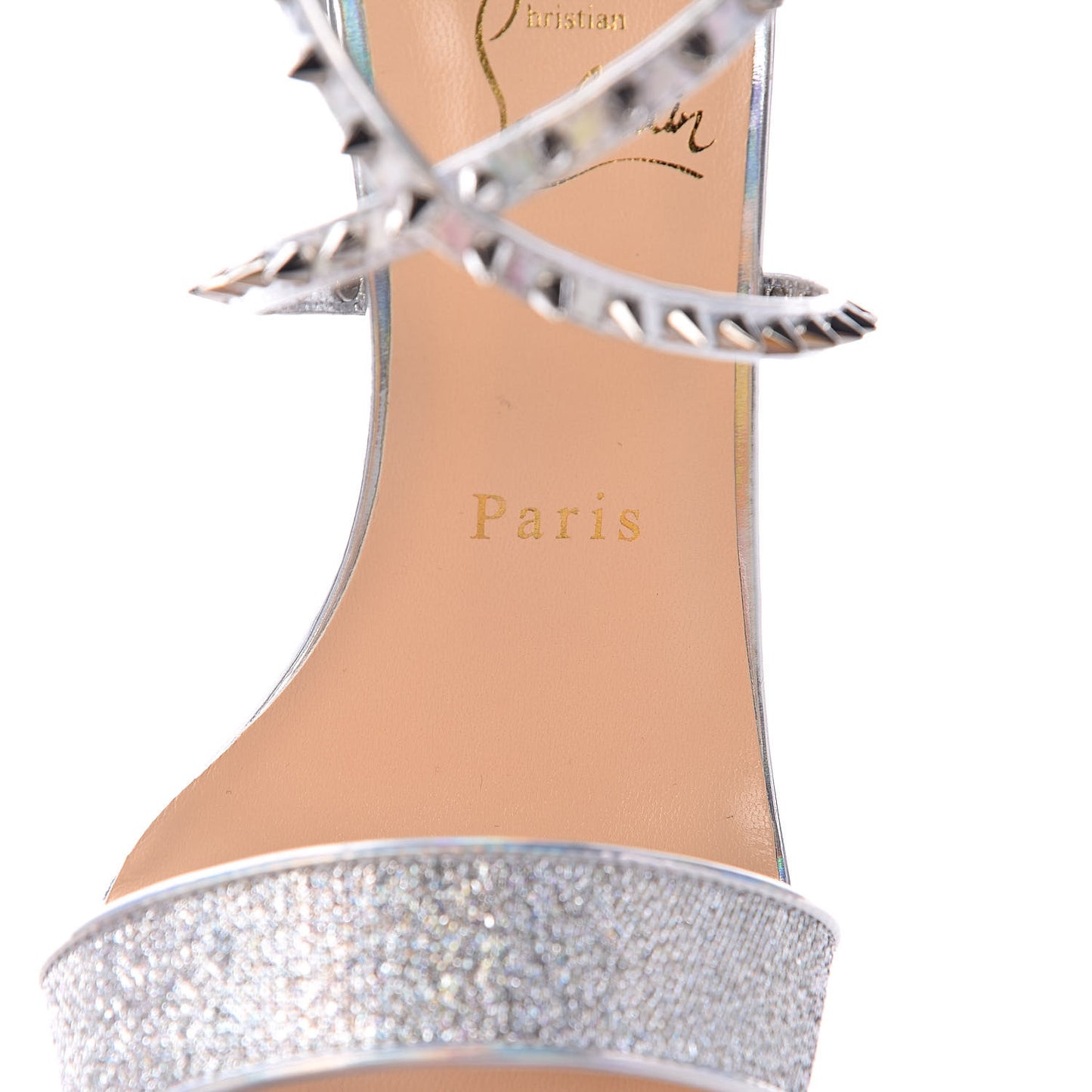 Lurex Specchio Choca Lux 120 Sandals 38.5 Silver