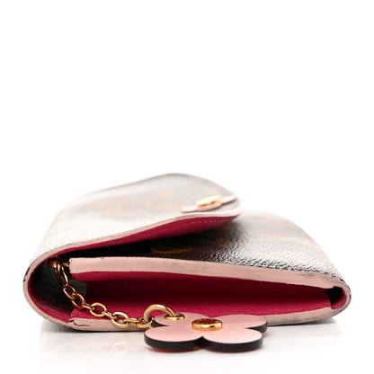Louis Vuitton Monogram Bloom Flower Emilie Wallet Fuchsia 8 of 9