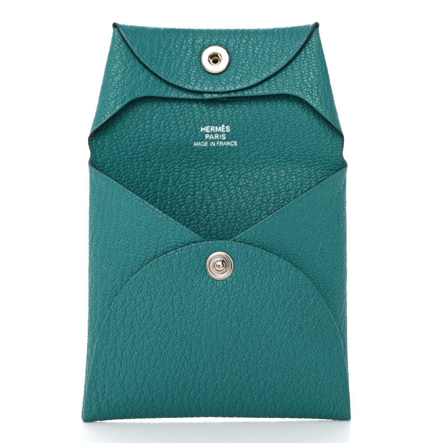 Hermes Chevre Mysore Bastia Coin Purse Vert Bosphore 5 of 8